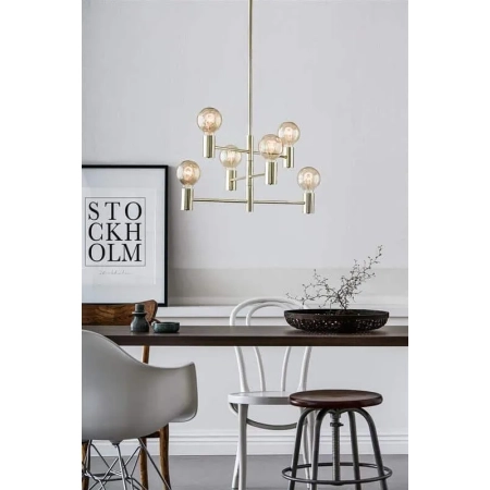 Lampa skandynawska wisząca CAPITAL Złota 106418 - Markslojd